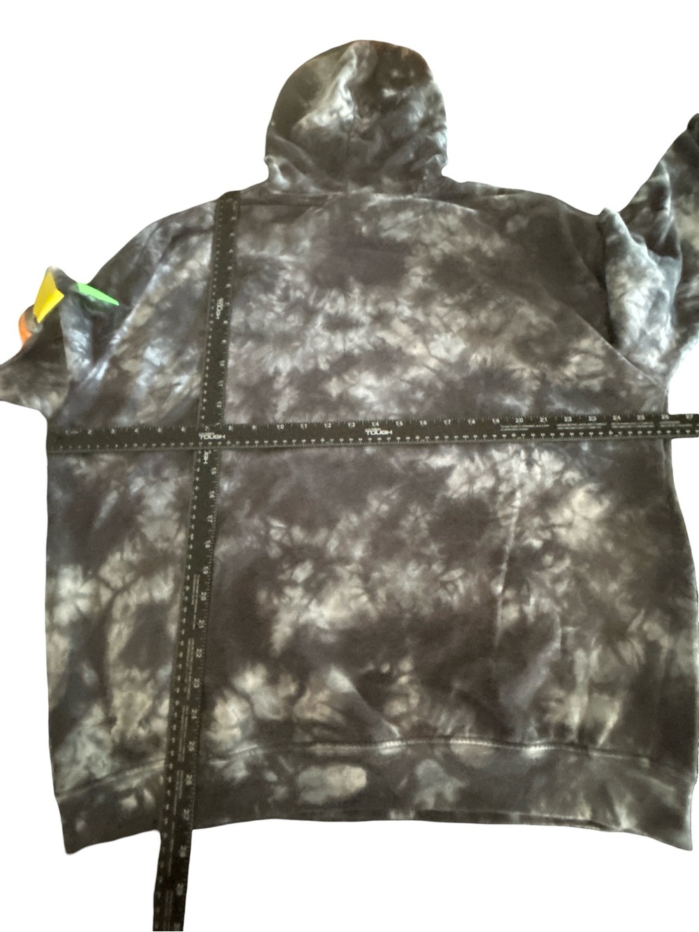 NASA Tie Dye Hoodie Black Gray XL C-Life Group Holographic Astronaut Urban Retro - Picture 4 of 4